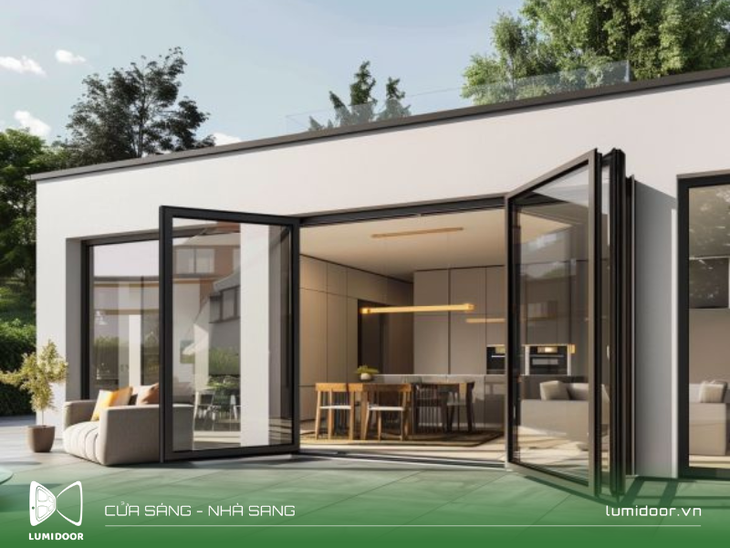 Cửa nhôm kính hiện đại