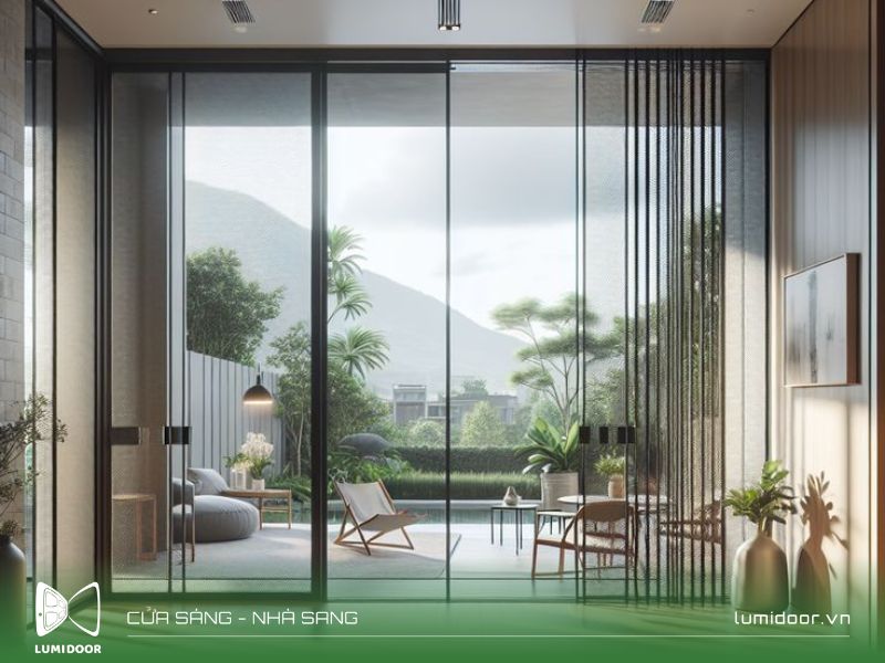 Cửa đi nhôm kính