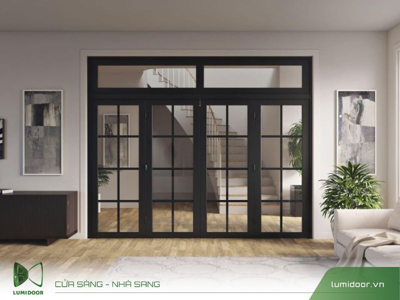 Bộ cửa nhôm kính hiện đại