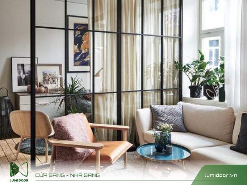 Cửa nhôm kính phòng ngủ