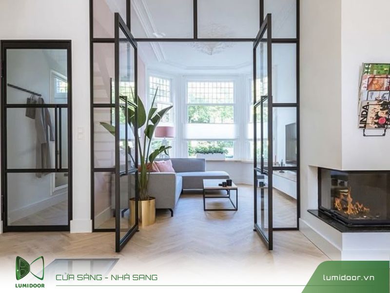 Cửa nhôm kính hiện đại