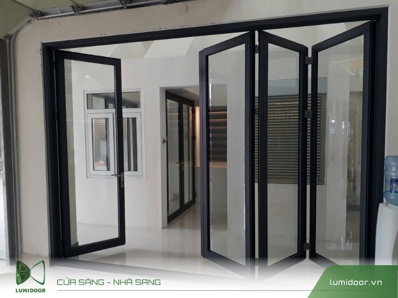 Cửa nhôm kính 4 cánh đẹp