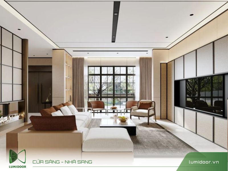 Cửa nhôm kính cao cấp hiện đại