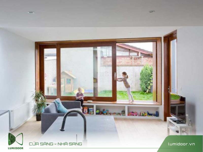 Cửa nhôm kính lùa 2 cánh