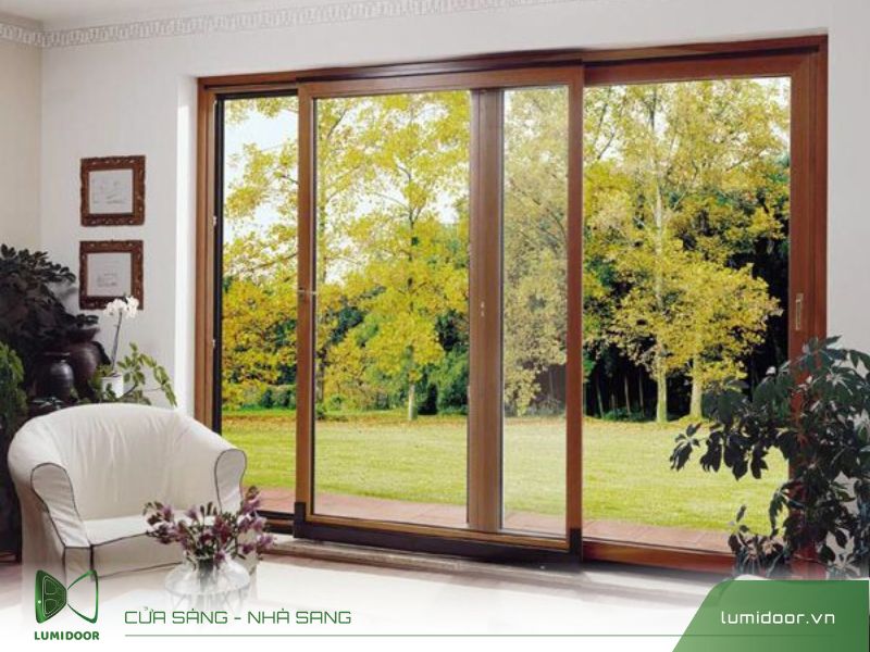 Cửa nhôm kính trượt đẹp