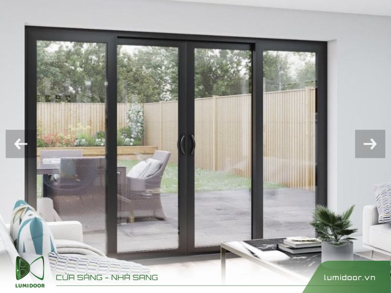 Cửa nhôm Xingfa 4 cánh đẹp 