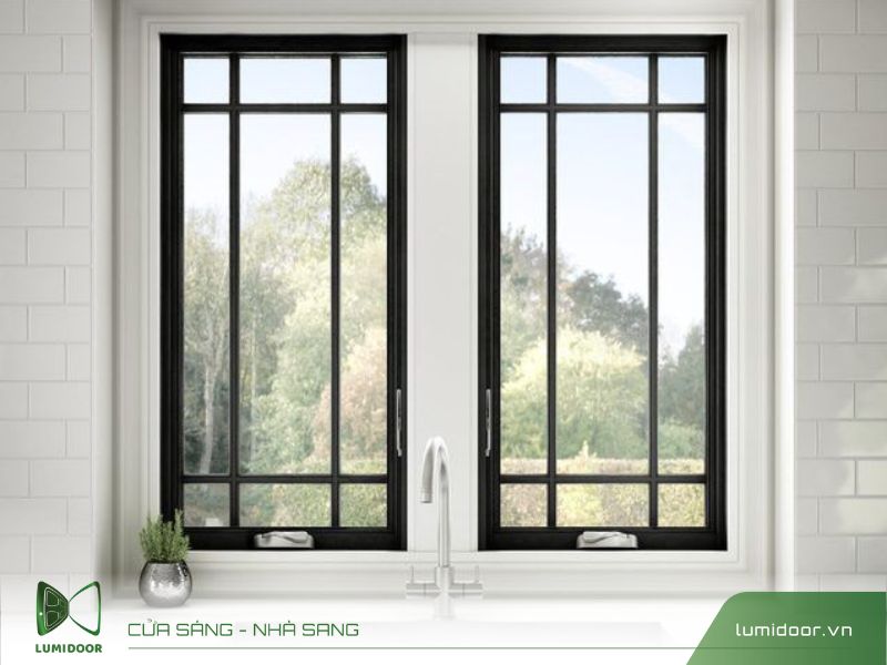 Cửa sổ nhôm kính 4 cánh đẹp 