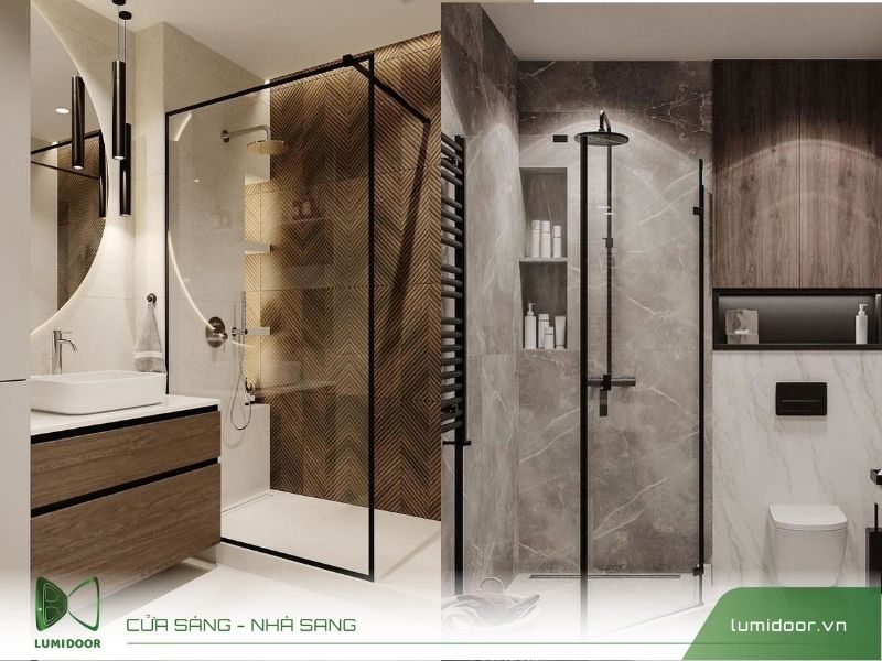 Cửa nhôm kính WC