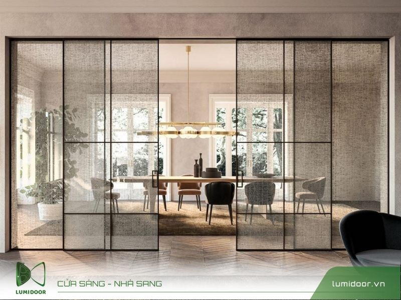 Cửa nhôm kính hiện đại 
