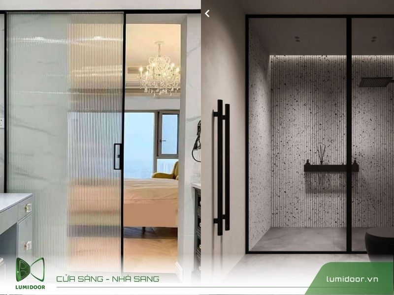 Cửa lùa nhà vệ sinh đẹp