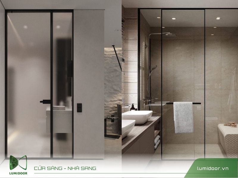Cửa lùa nhà vệ sinh – Bí quyết giữ không gian luôn sạch sẽ, thông thoáng