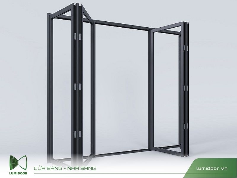 Cửa lùa xếp gọn đẹp 