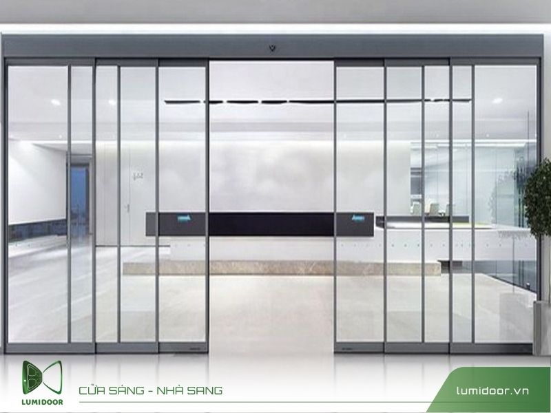 Cửa trượt xếp lớp tự động hiện đại