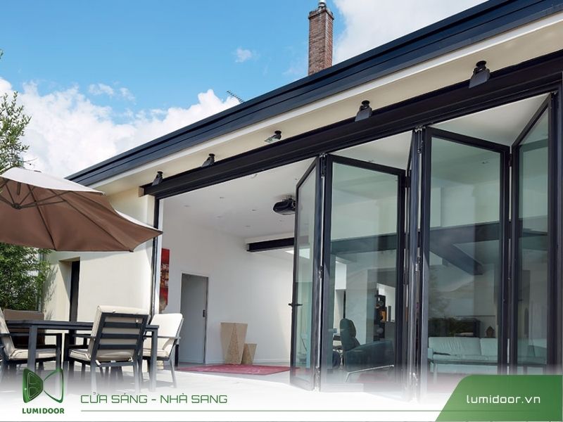 Cửa xếp ngăn phòng